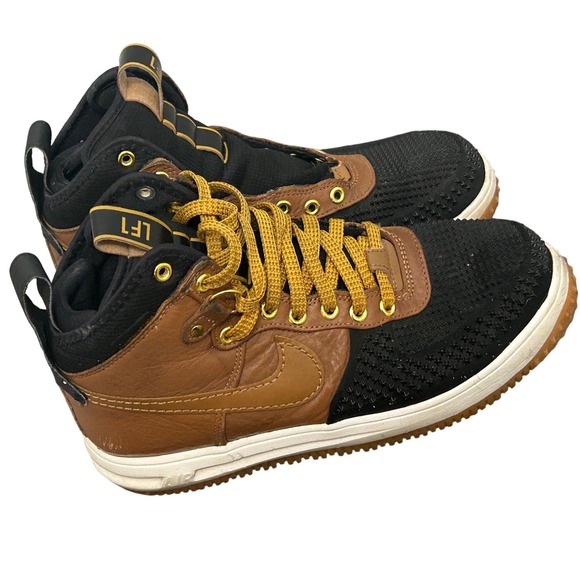Nike Other - Nike Lunar Force 1 Duckboot Ale Brown Black 805899-202 Men's Size 8